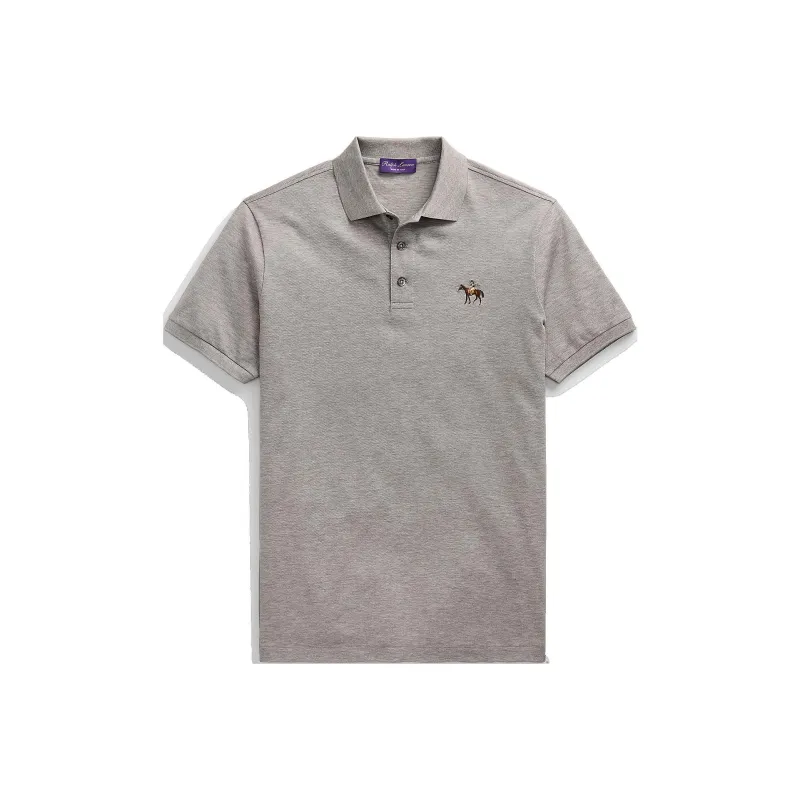 Ralph Lauren Purple Label Polo Shirt Men's Light Heather Gray-0