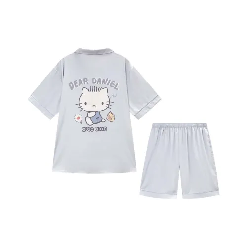 GUKOO x Hello Kitty Sanrio Series Pajama Set Men's Smoke Gray