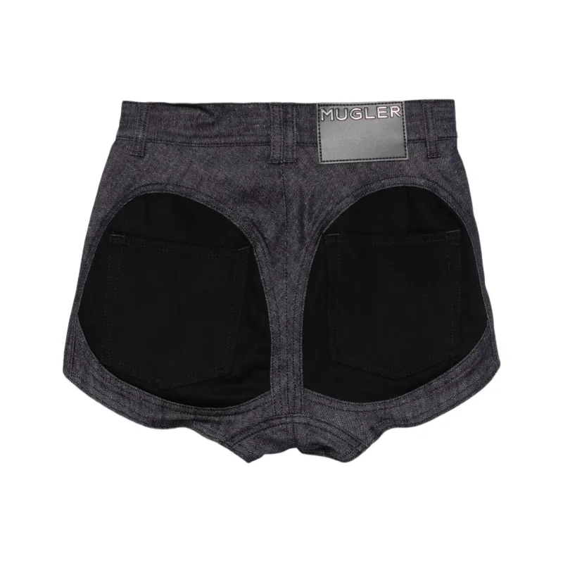 Mugler Denim Shorts-1