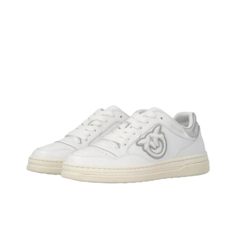 PINKO Low Top Skateboard Shoes Women's White-3