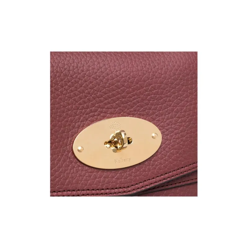 Mulberry Leather Handbag Shoulder Bag Crossbody Bag Women's Red-2