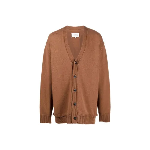 Maison Margiela Elbow patch V neck Cardigan