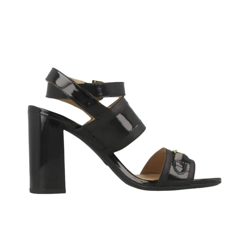 GEOX D Audalies One Strap Sandals 8.5cm Women's Black-1