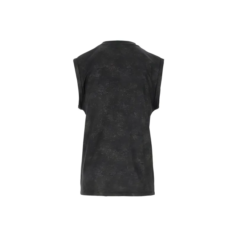 BALMAIN T-Shirts Women's Charcoal Gray-1
