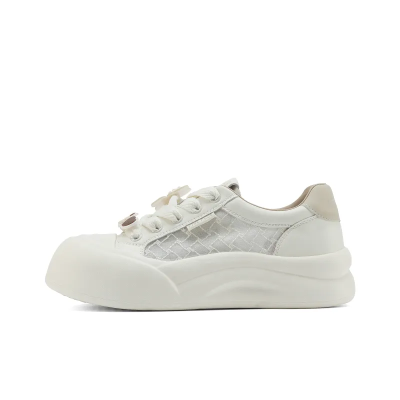 FIVE PLUS Anti Slip Wear Resistant Low Top Skateboard Shoes Women's-5
