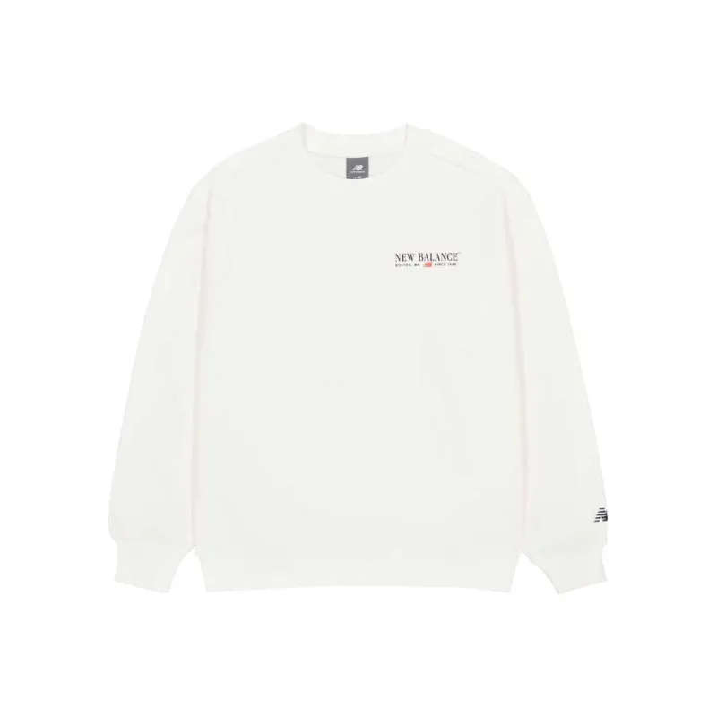 New Balance Sweatshirt Men's Sea Salt White-0