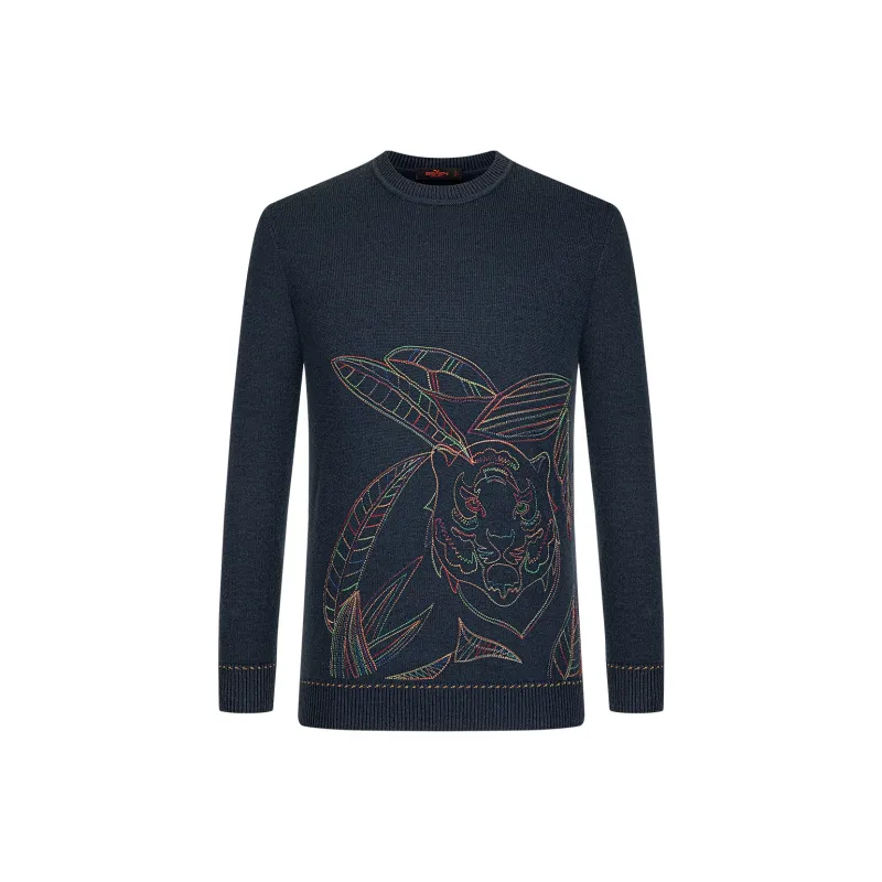 SEVEN Sweaters Men Dark Blue-0