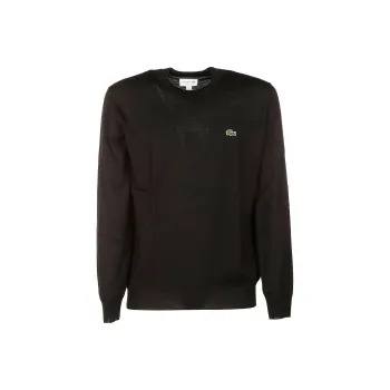 LACOSTE Fitted Knitwear Men's Black