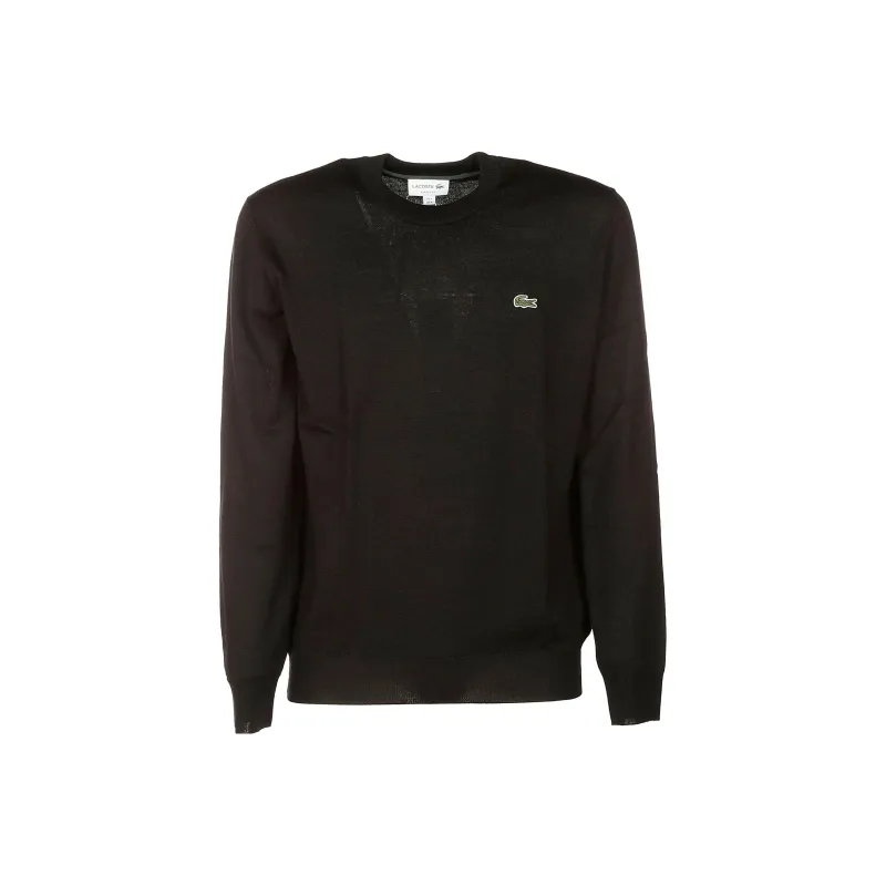 LACOSTE Fitted Knitwear Men's Black-0