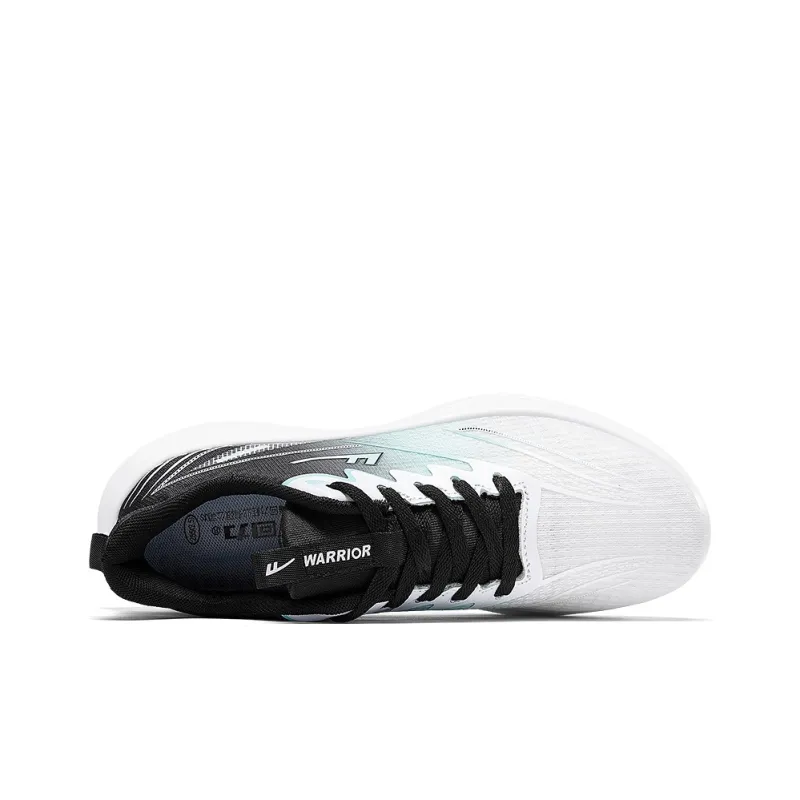 Warrior Cushioning Lightweight Low Top Running Shoes Men's White Green Black-2