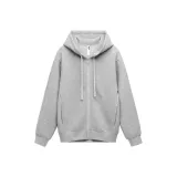 [Zippers Fleece-Lined]Medium Heather Gray