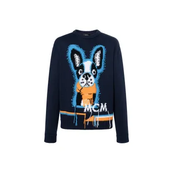 MCM Sweaters Men Dark Blue