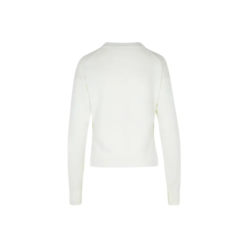 MOSCHINO Logo Intarsia Crewneck Jumper-1