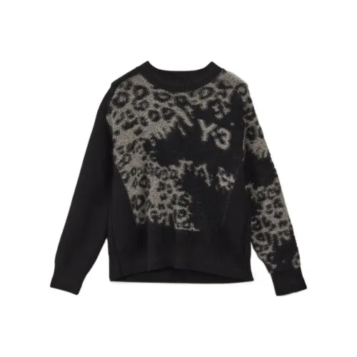 Y 3 Leopard Print Knitted Jumper