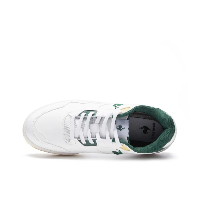 Le Coq Sportif Abrasion Resistant Slip Resistant Low Top Tennis Shoes Unisex White Green-2