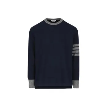 THOM BROWNE 4 Bar Striped Crewneck Jumper