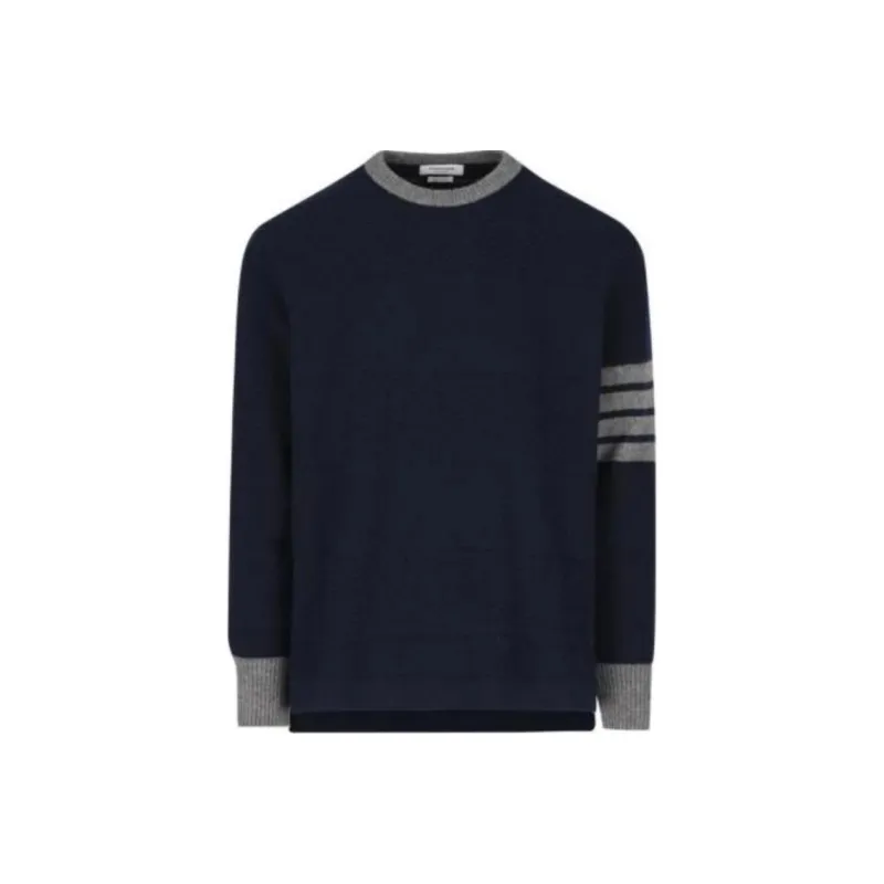 THOM BROWNE 4 Bar Striped Crewneck Jumper-0