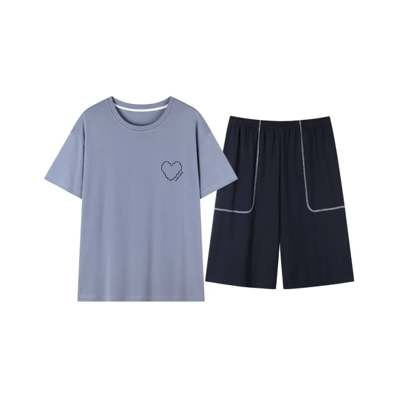 FENTENGCARE Pajama Set Men's Royal Blue-0