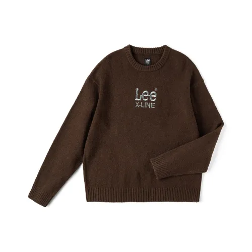 Lee FW24 Sweater Unisex Dark Brown