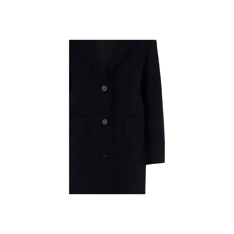 Alberto Biani Single breasted Wool Midi Coat-2