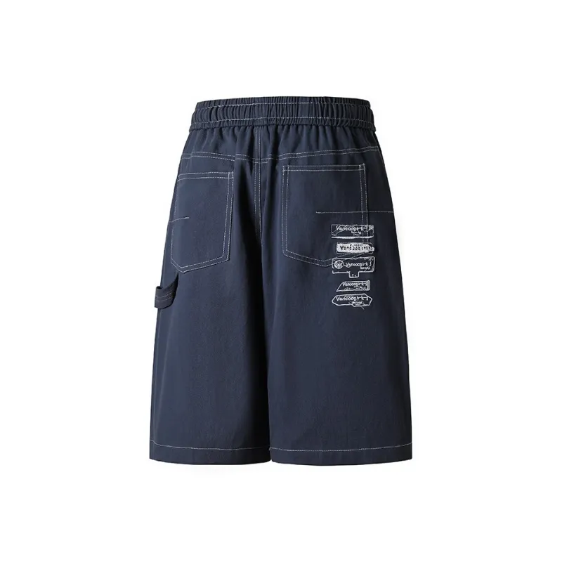 Warrior Denim Shorts Unisex Black-20