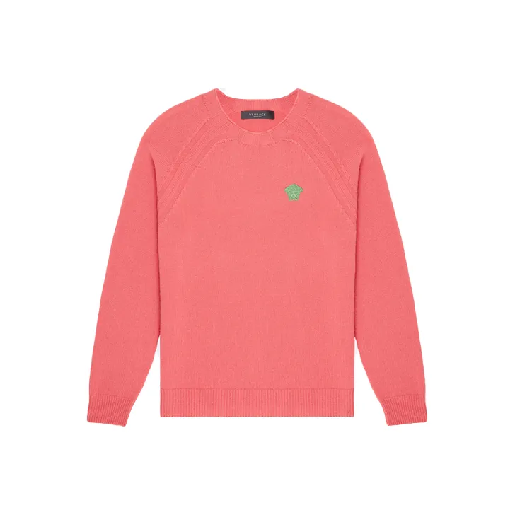 VERSACE Cashmere Sweaters Men Pink-0