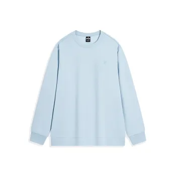 XTEP Versatile Casual Crew Neck Sweatshirt Glacier Blue Men's