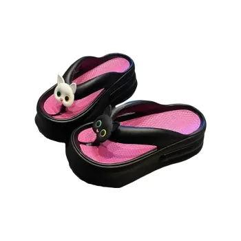 TLIT Flip Flops Cartoon, Slippers, Height Increasing Summer Slip Resistant Platform Good Looking Cute Home
