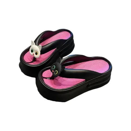 TLIT Flip Flops Cartoon, Slippers, Height Increasing Summer Slip Resistant Platform Good Looking Cute Home