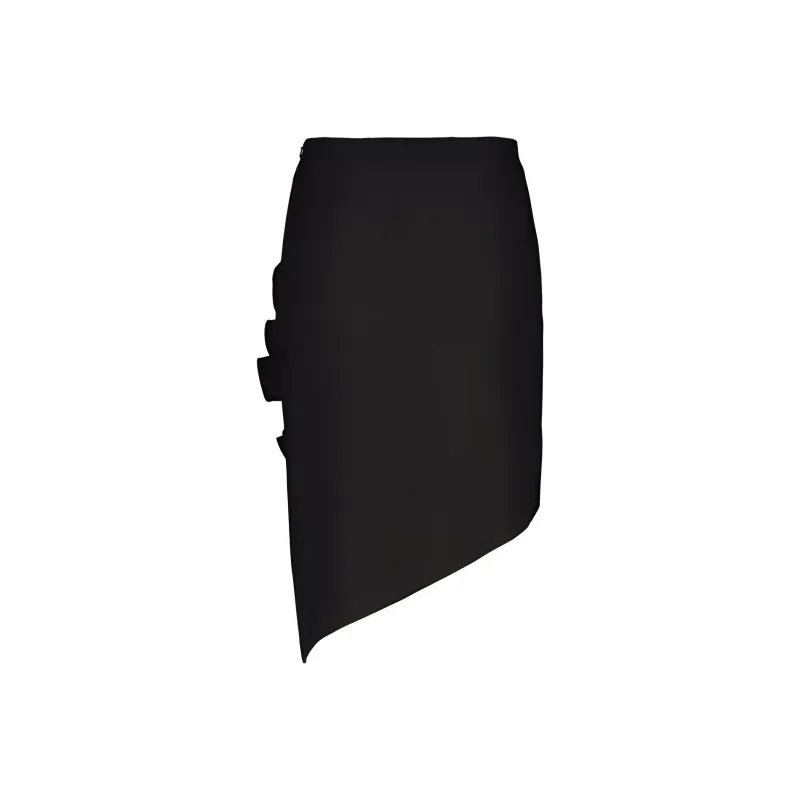 SUNDAY LIFE Casual Long Skirt Women's Black-1