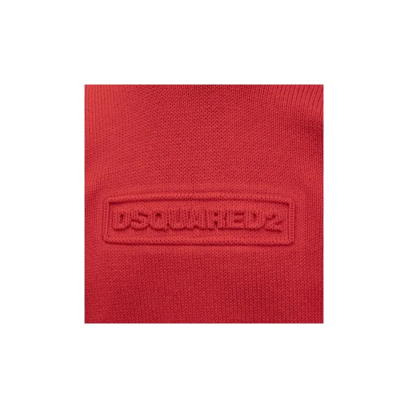 DSQUARED 2 Logo Intarsia Knitted Crewneck Pullover-2
