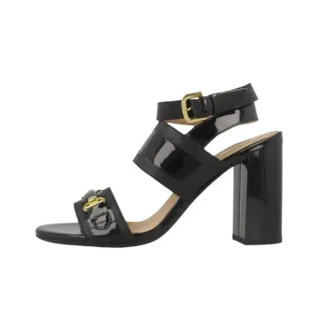 GEOX D Audalies One Strap Sandals 8.5cm Women's Black