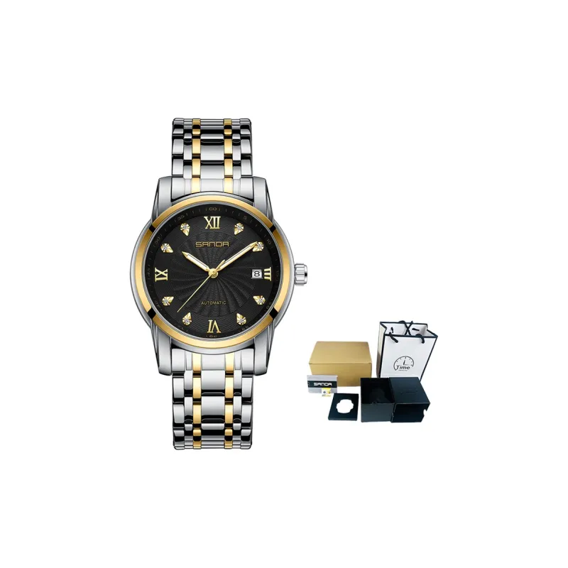 Sanda Automatic Mechanical Movement Watch Men's Watches Black Dial-0
