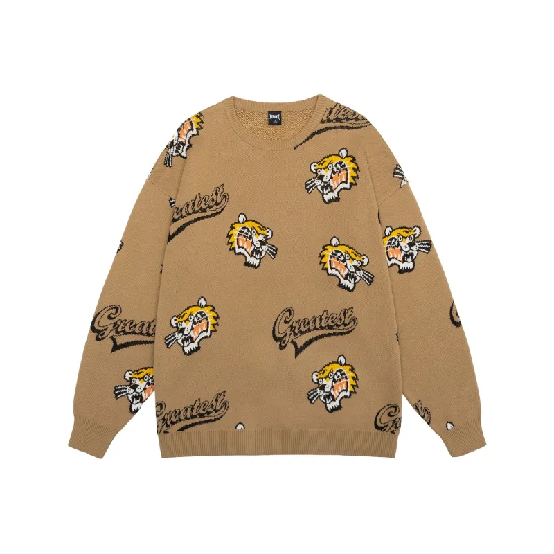 Loose Fit Sweater Unisex Earth Yellow-0