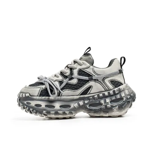 SUPEREDGE Anti Slip Wear Resistant Low Top Chunky Sneakers Men's
