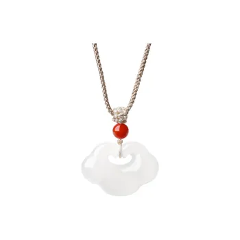 ZHOUBAIFU Chalcedony Jade Necklaces Unisex