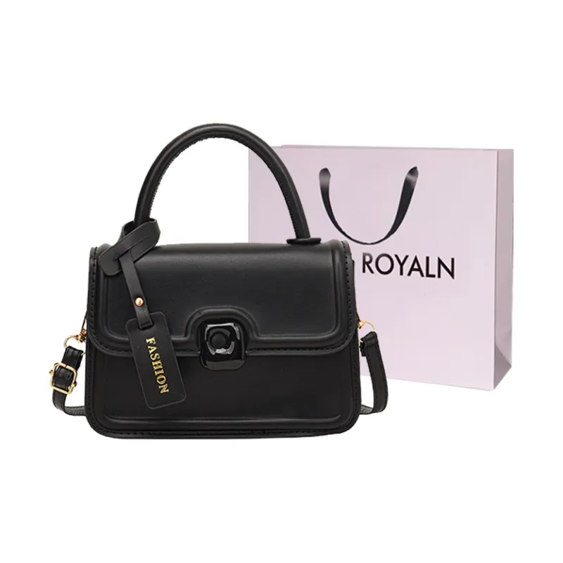 LOUIS ROYALN Pu Handbag, Shoulder Bag, Crossbody Bag Women's White/Black/Pink-2