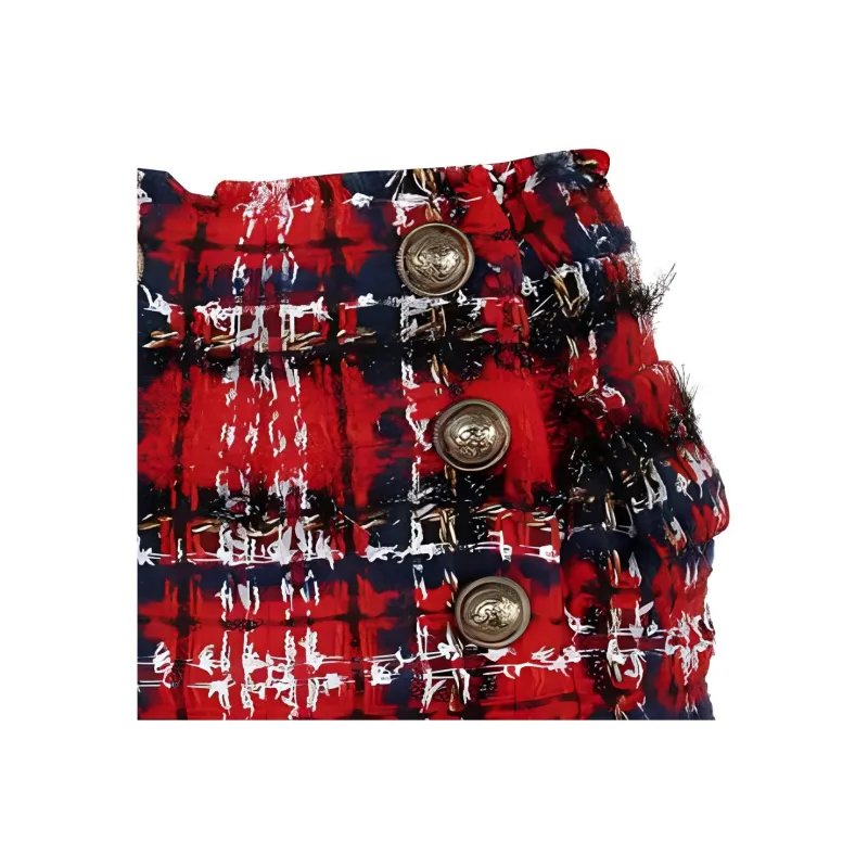 BALMAIN Casual Shorts Women's Red-2