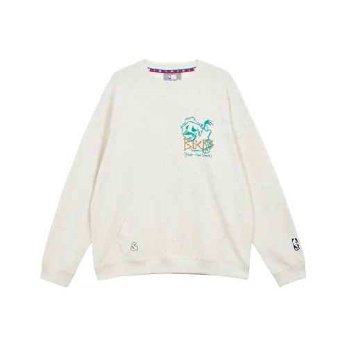 JACK JONES· x NBA Sweatshirt Men's Stone Gray Heather Gray