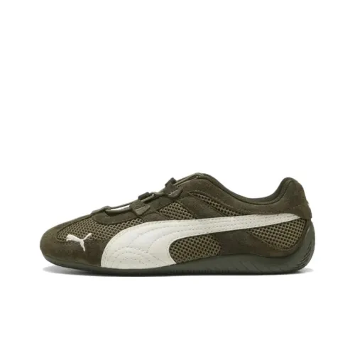 PUMA Speedcat Go Cushioning, Wear Resistant Low Top Casual Shoes Women's Olive Green