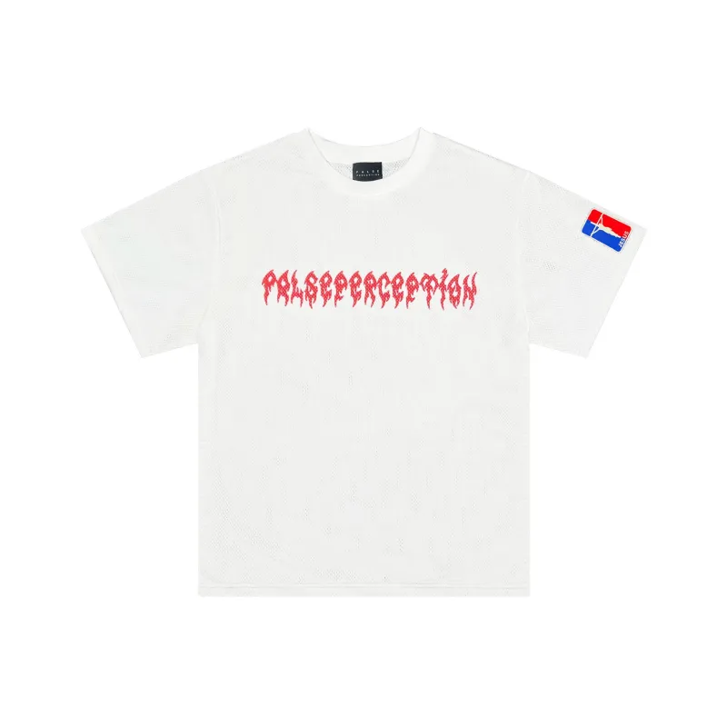 False Perception T Shirt Unisex White-0