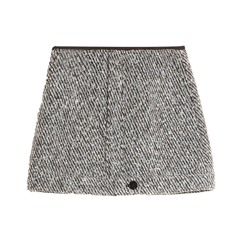 ELLE Casual Short Skirts Women's Coffee-1