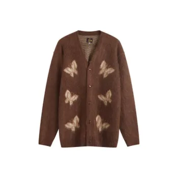 Needles END. Co-branded Paragraphs Sweaters Unisex Brown