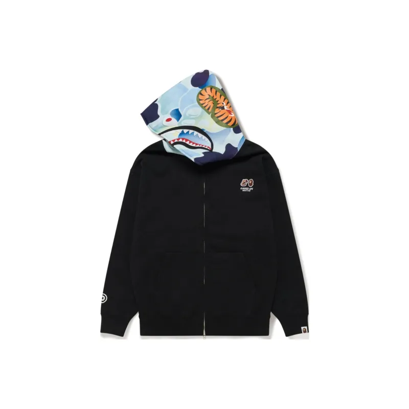 Bape X Bored Ape Yacht Club Shark Full Zip Hoodie-0