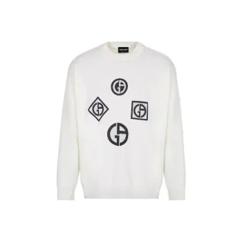 GIORGIO ARMANI Sweaters Men White