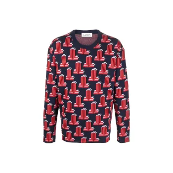 Lanvin Sweaters Men Blue