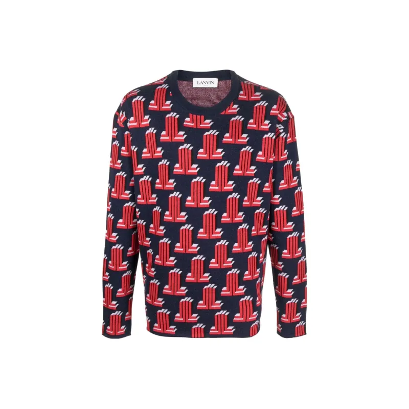 Lanvin Sweaters Men Blue-0