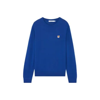 Maison Kitsune Fox Head Patch Long-Sleeved Jumper