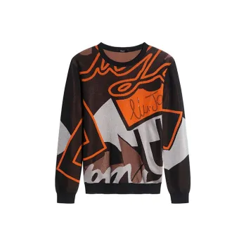 LIU·JO UOMO Sweaters Men Black Orange