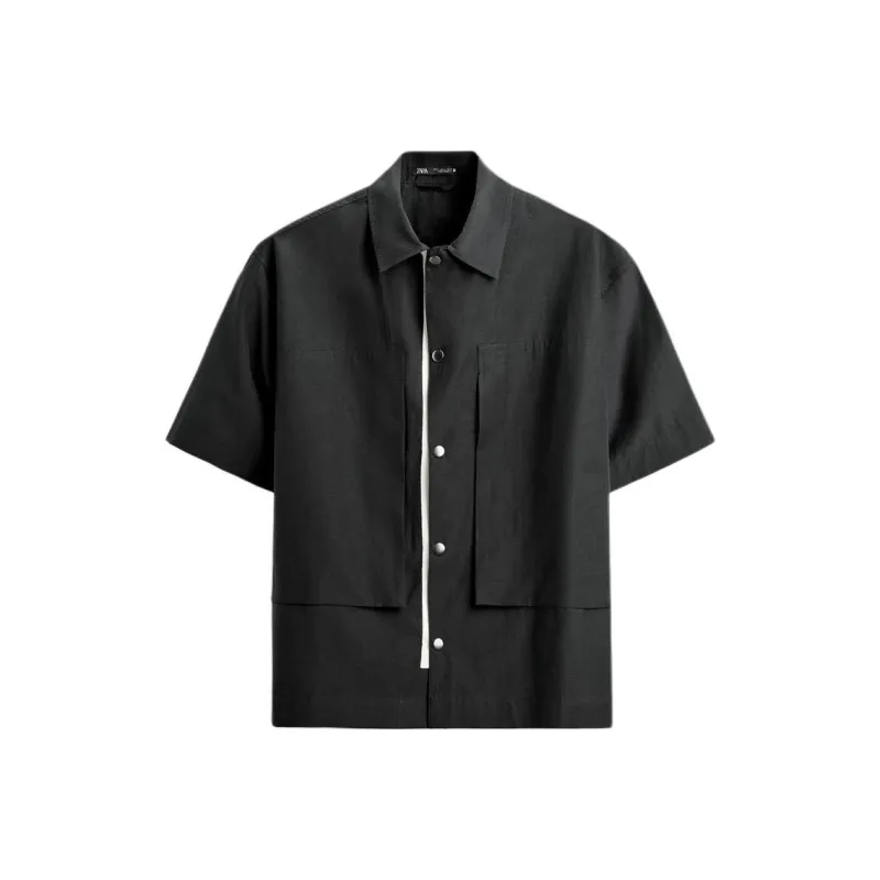 ZARA Shirts Men Black-0